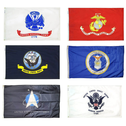 6 Military Flags
