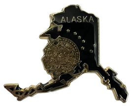 Alaska State Lapel Pin - Map Shape (Updated Version)