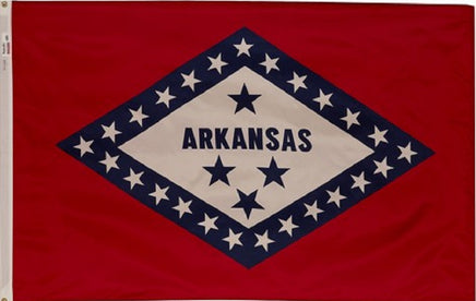 Arkansas state nylon flag