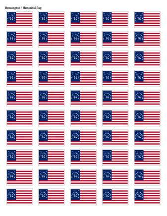 Bennington state flag sheet stickers