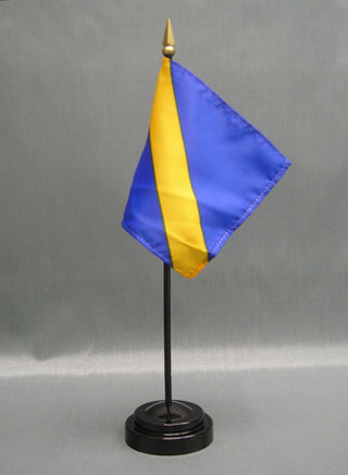 Blue Orange Mini Flag