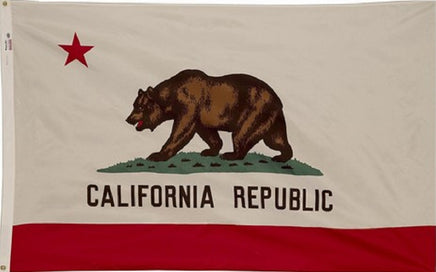California state nylon flag