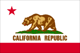 California 3'x5' Nylon State Flag
