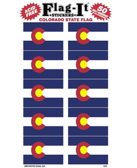 Colorado Flag Stickers - 50 per pack