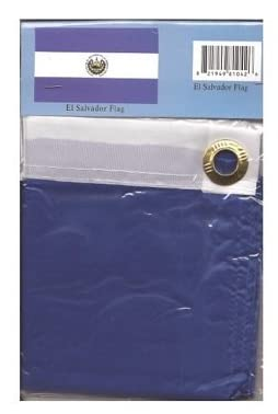 El Salvador polyester flag in its packaging