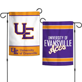 Evansville Purple Aces 12.5” x 18" College Garden Flag