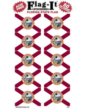 Florida Flag-It Stickers