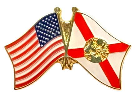 Florida State Flag Double Pin