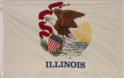 Illinois state nylon flag