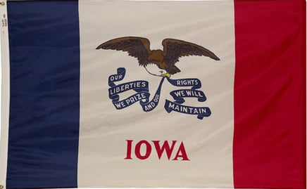Iowa state nylon flag