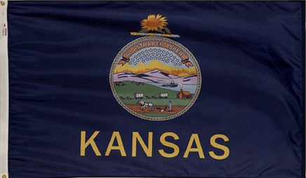 Kansas state nylon flag
