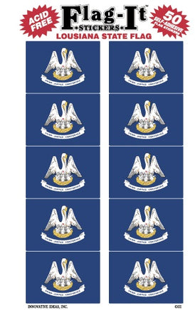 Louisiana Flag-It Stickers