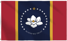 Mississippi 3'x5' Nylon State Flag