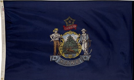 Maine state nylon flag