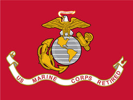 US Marine Corps Retired Polyester Flag - 3'x5'