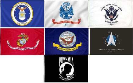 Military 7 Flag Set