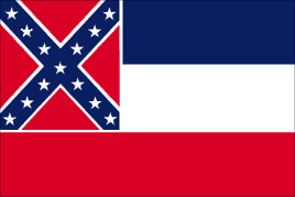 Mississippi Polyester State Flag - 3'x5' - Old Design