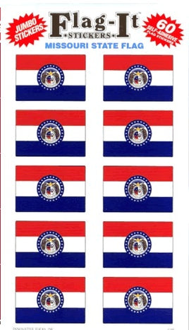 Missouri Flag Stickers - 50 per pack