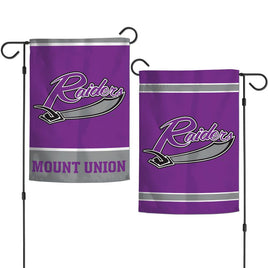 Mount Union Purple Raiders 12.5” x 18" College Garden Flag