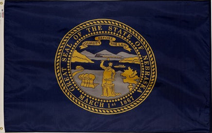 Nebraska nylon state flag