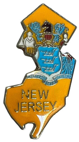New Jersey State Lapel Pin - Map Shape (Updated Version)