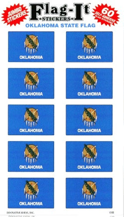 Oklahoma Flag-It Stickers