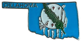 Oklahoma State Lapel Pin - Map Shape (Updated Version)