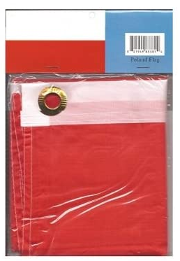 Poland polyester flag in its packaging