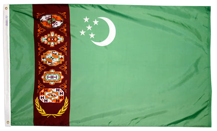 Turkmenistan Nylon Flag
