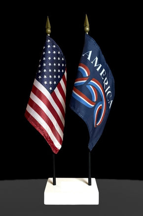 USA and 250 Anniversary Flag Set