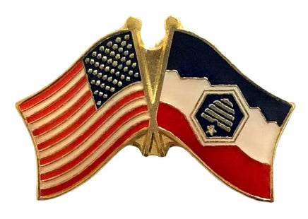 Utah Beehive Flag Double Pin