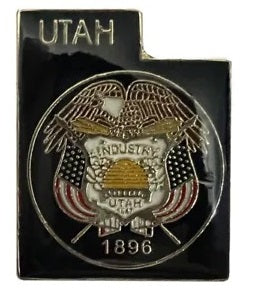 Utah State Pin Map Background