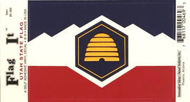 New 2024 Utah State Vinyl Flag Decal