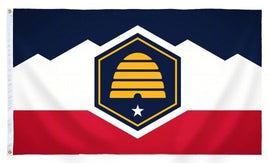 Utah Polyester State Flag - 3'x5' - New Version
