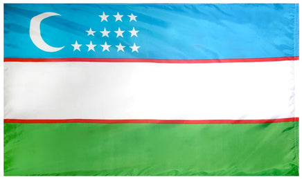 Uzbekistan Nylon Flag