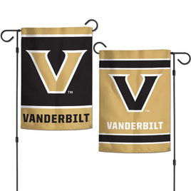 Vanderbilt Commodore 12.5” x 18" College Garden Flag