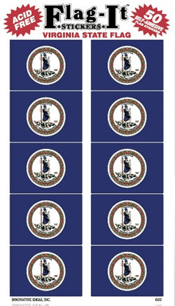 Virginia Flag-It Stickers