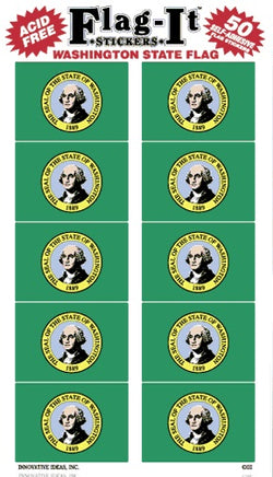 Washington Flag-It Stickers
