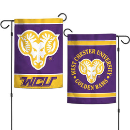 West Chester WCU Golden Rams 12.5” x 18" College Garden Flag