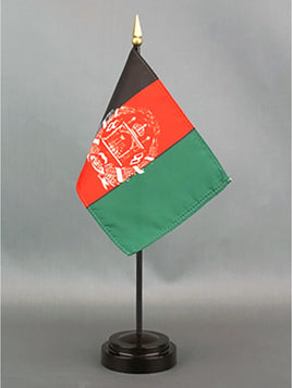 Afghanistan Deluxe Rayon Miniature Flag
