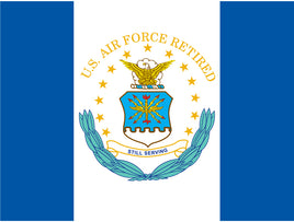 US Air Force Retired Polyester Flag - 3'x5'
