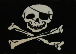 Jolly Roger Pirate 3'x5' Polyester Flag