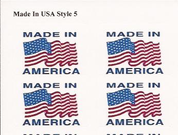 Made in America Sheet Stickers