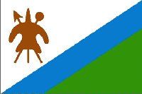 OLD Lesotho 3'x5' Polyester Flag