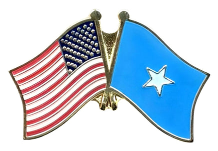 Somalia double flag pin
