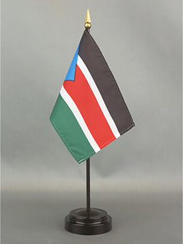 South Sudan Deluxe Rayon Miniature Flag