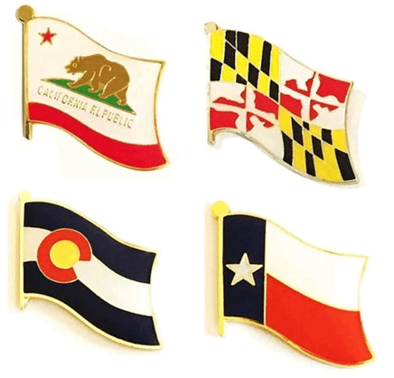 State Flag Single Pins