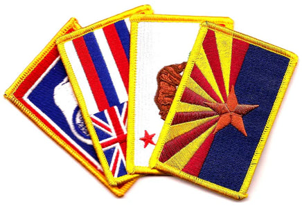 Rectangle State Flag patches