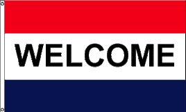 Welcome 3'x5' Polyester Flag