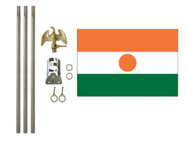 3'x5' Niger Polyester Flag with 6' Flagpole Kit